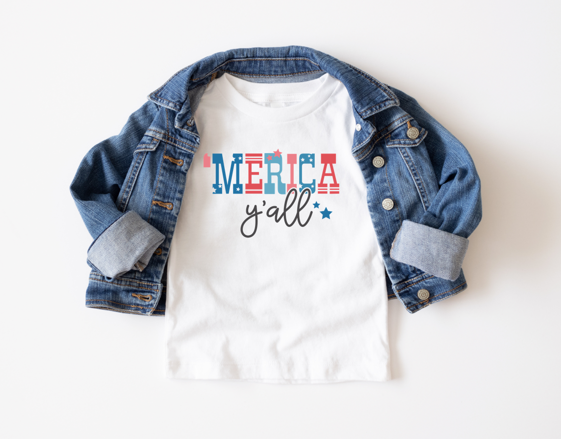 *kids* 'merica y'all tee
