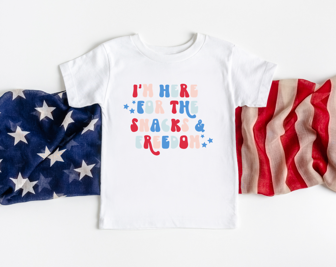 *kids* here for the snacks and freedom tee