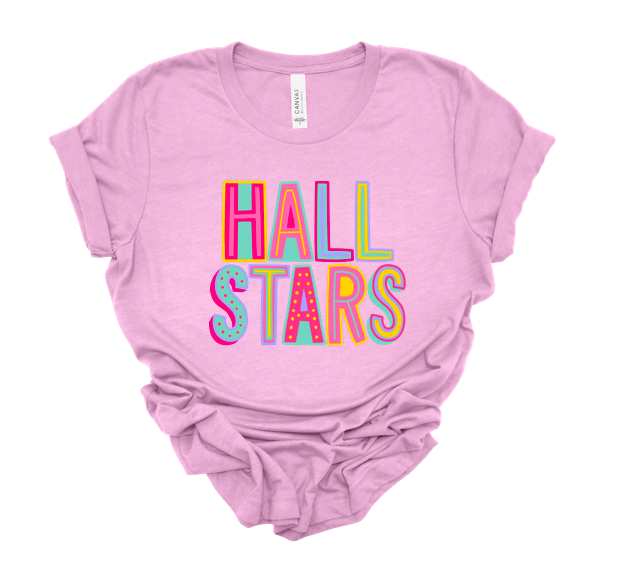Hall π striped tee | heather bubblegum