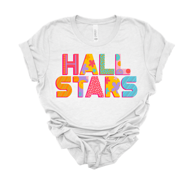 Hall π spotty smiley tee | ash