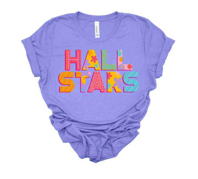 Hall π spotty smiley tee | heather lapis