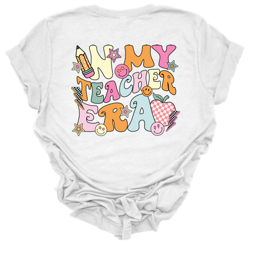 in my teacher era tee, front and back | ash