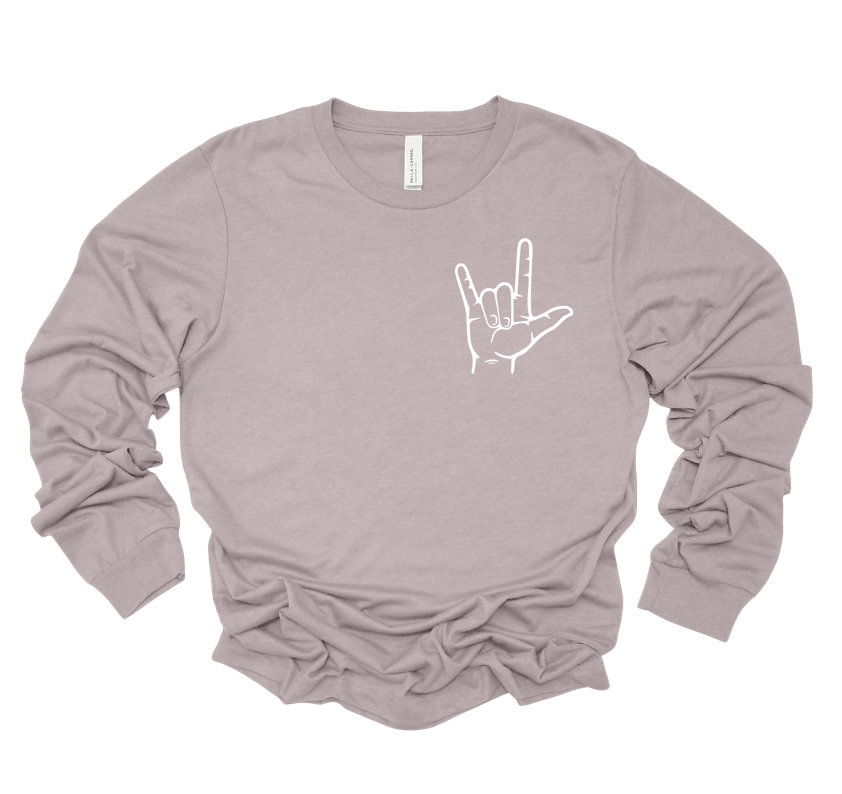 inclusion era | adult long sleeve | heather dusty pink