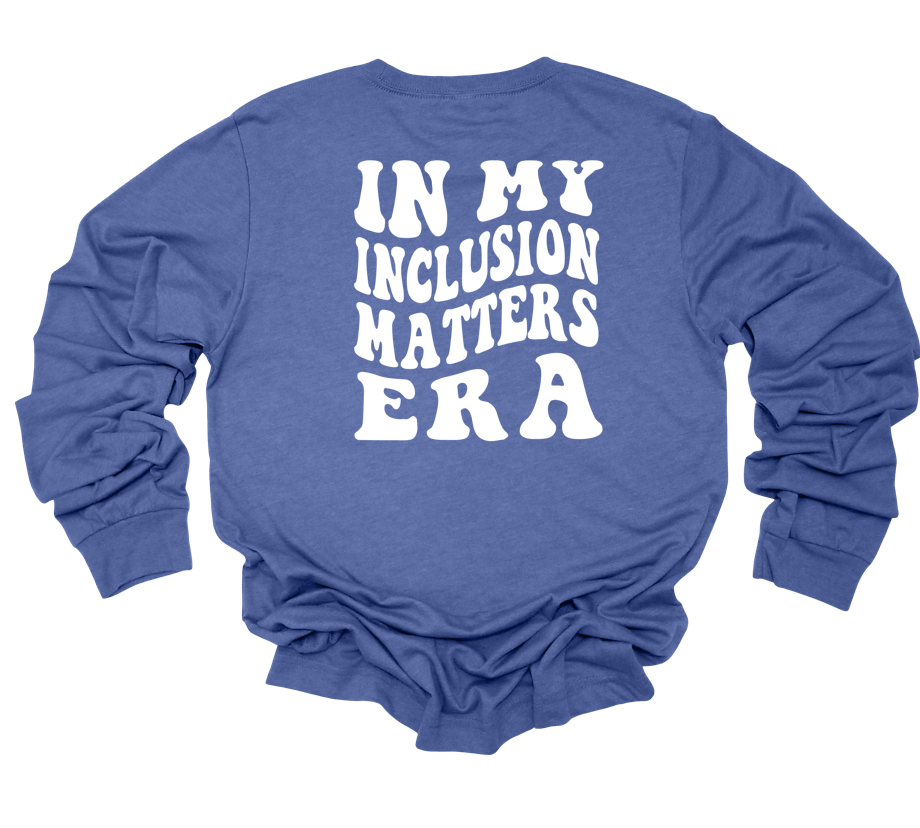 inclusion era | adult long sleeve | heather true royal