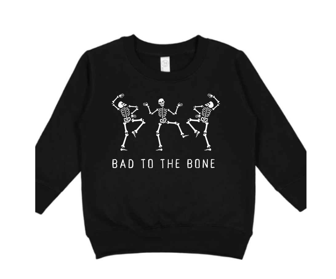 bad to the bone sweatshirt | black