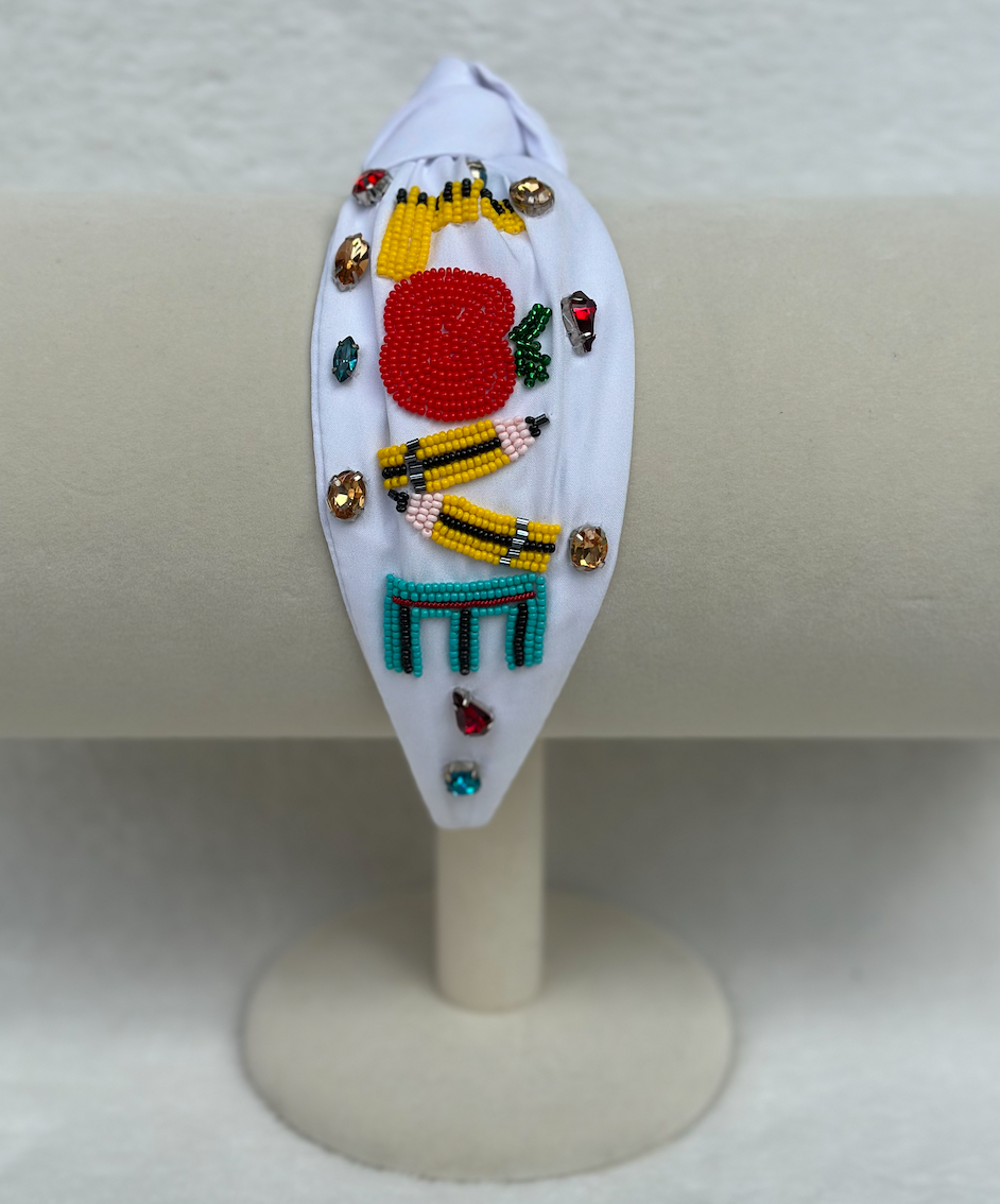 school love headband | white