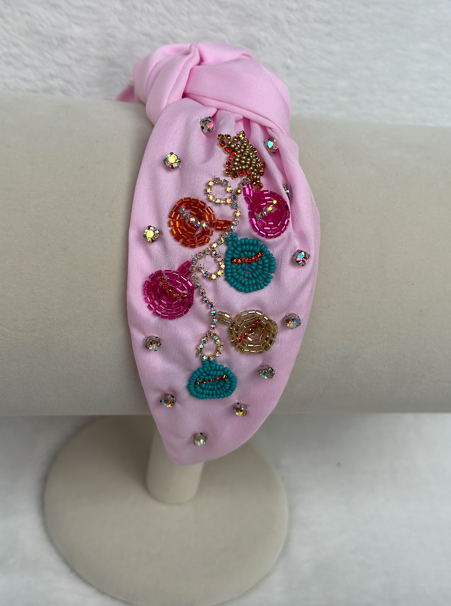 ornaments headband | pink