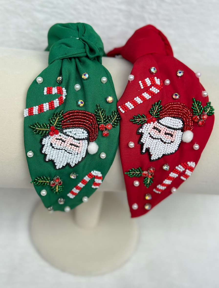santa headband | red