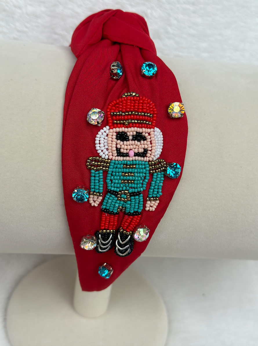 nutcracker headband | red