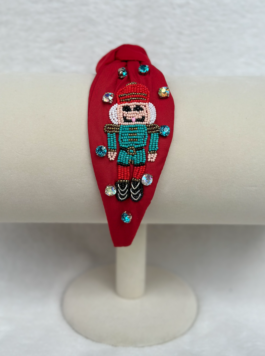 nutcracker headband | red