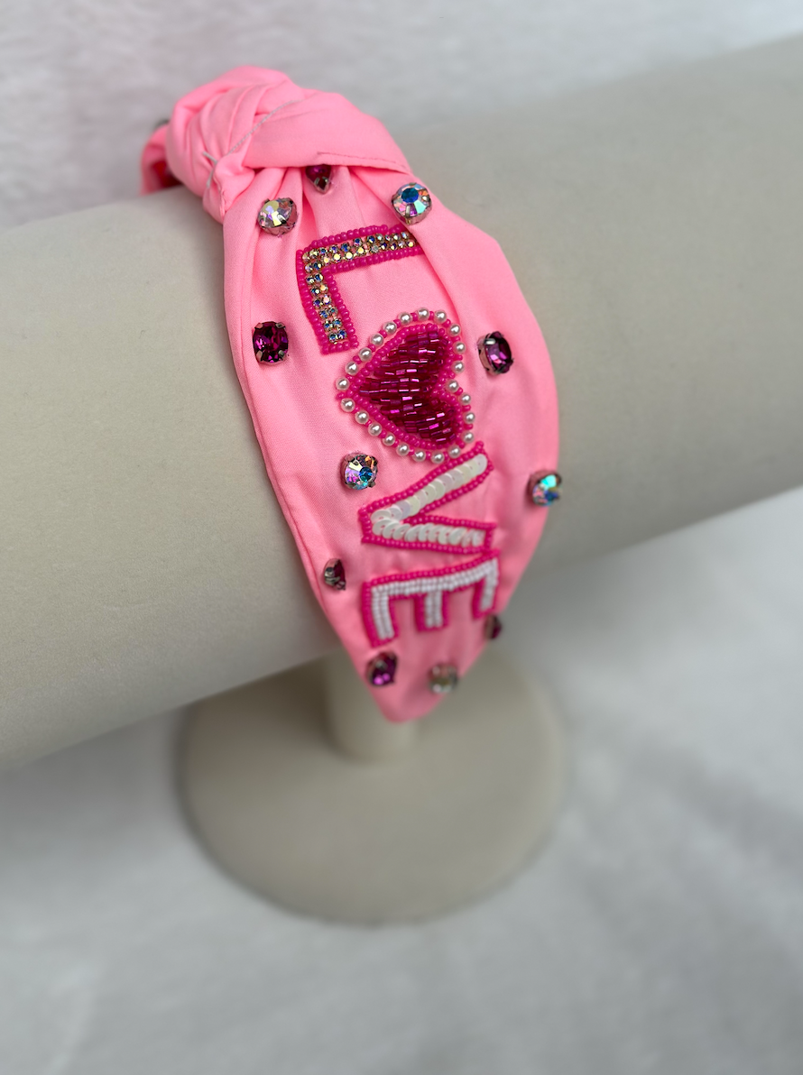 LOVE headband | pink