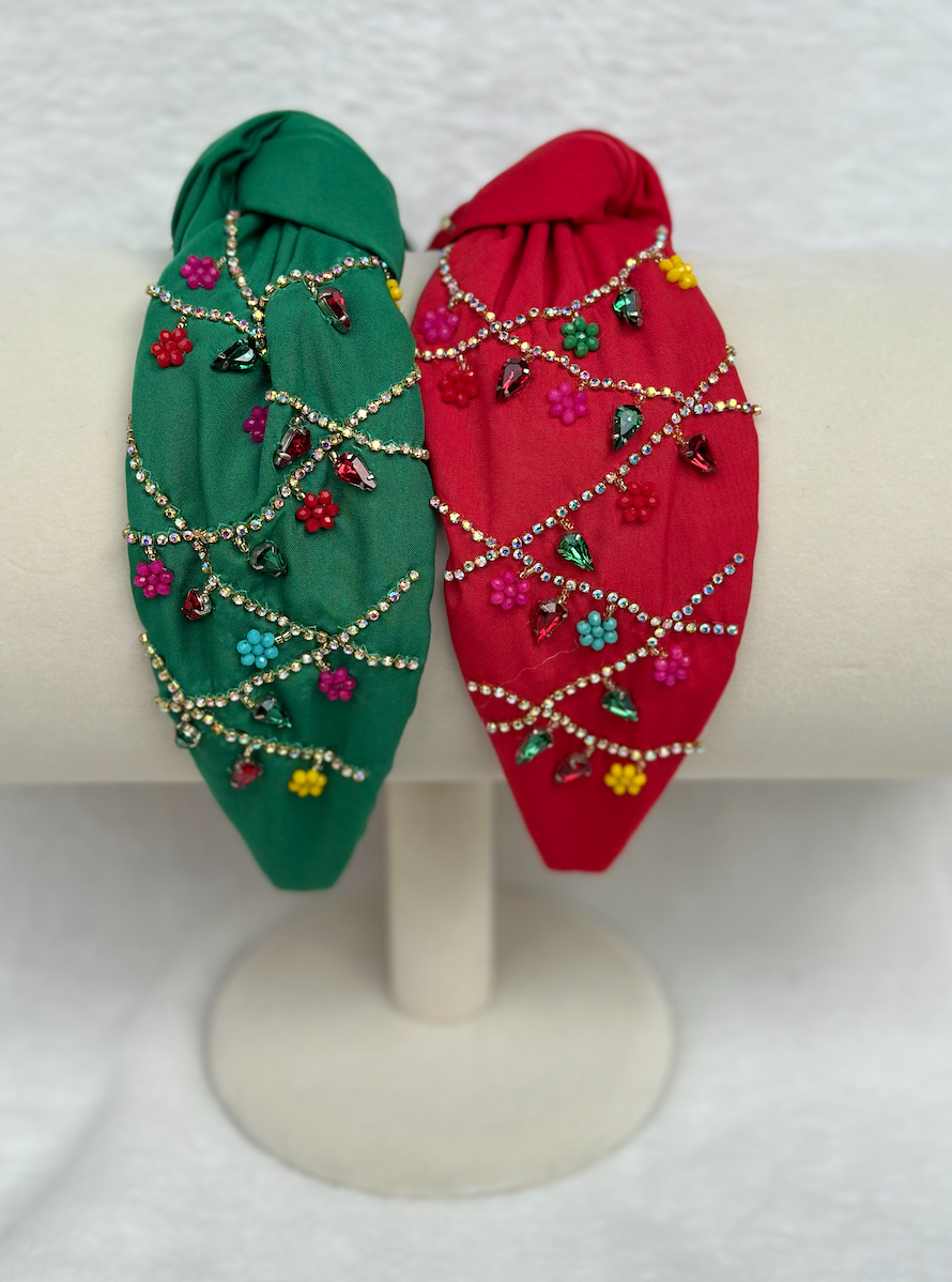 holiday headband | red