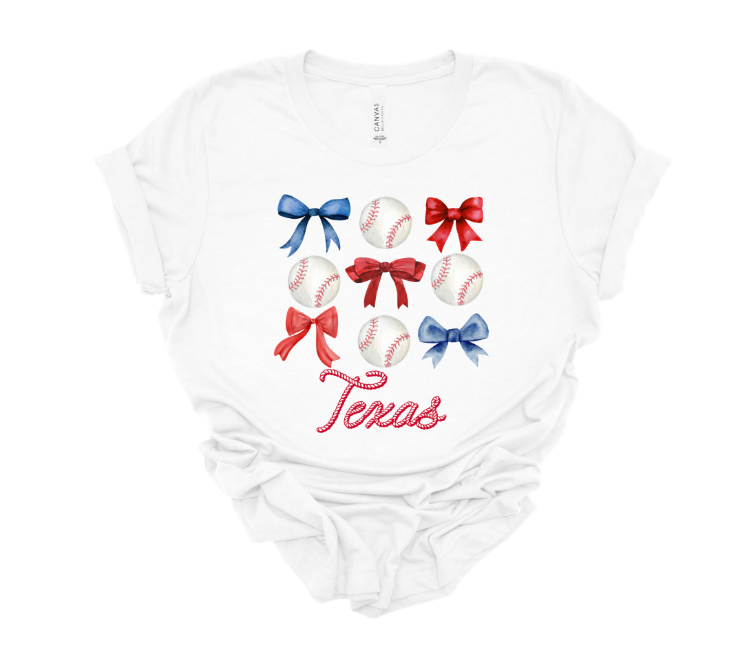 texas coquette adult tee | white