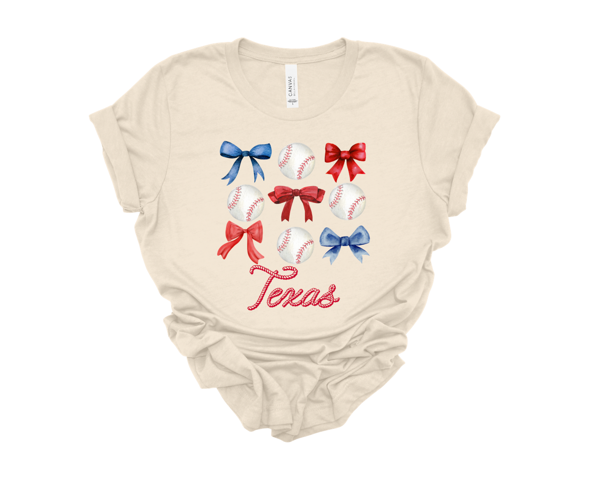 texas coquette adult tee | heather oatmeal