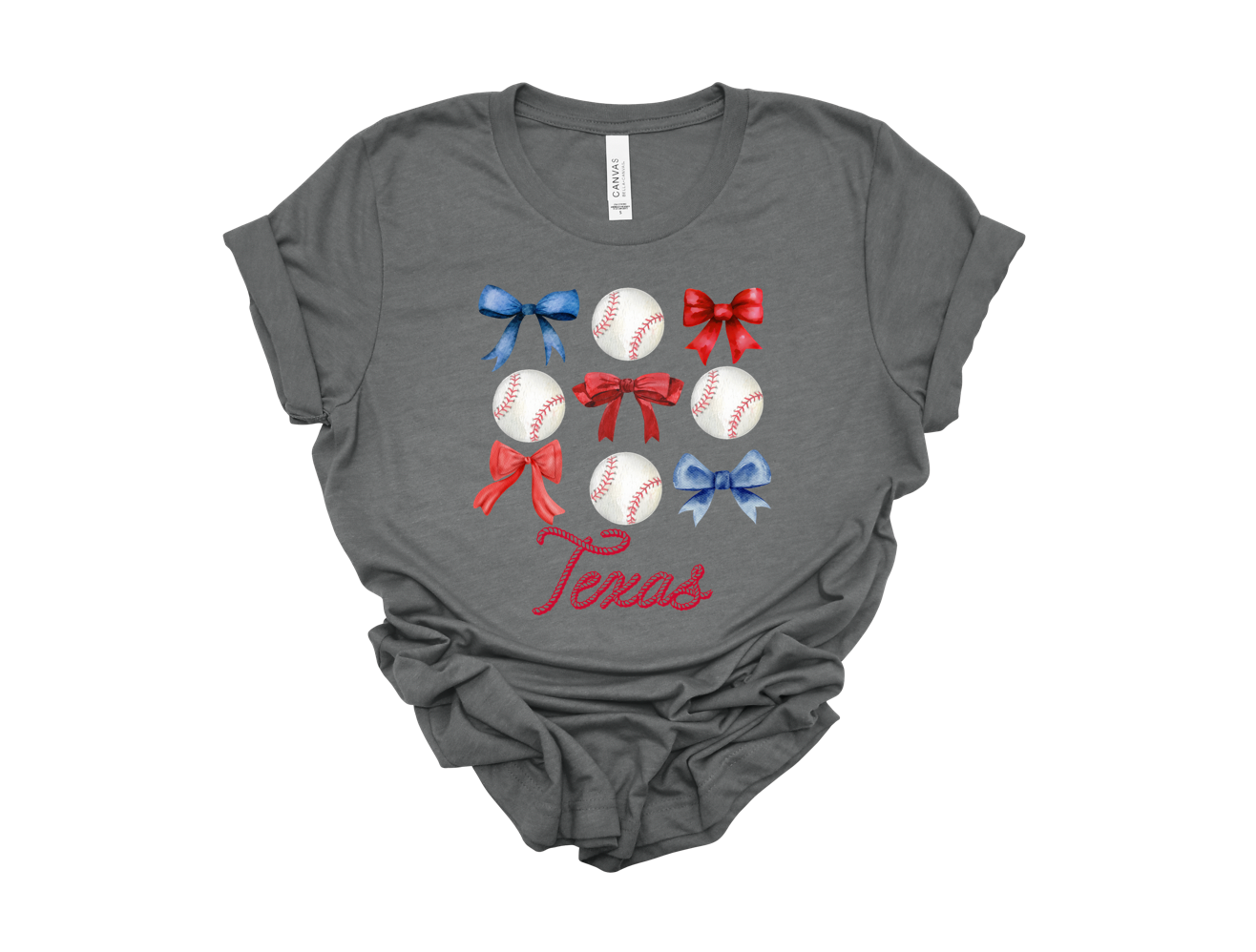 texas coquette adult tee | heather deep