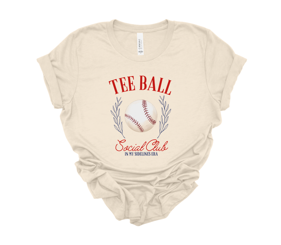 tee ball social club tee | heather oatmeal