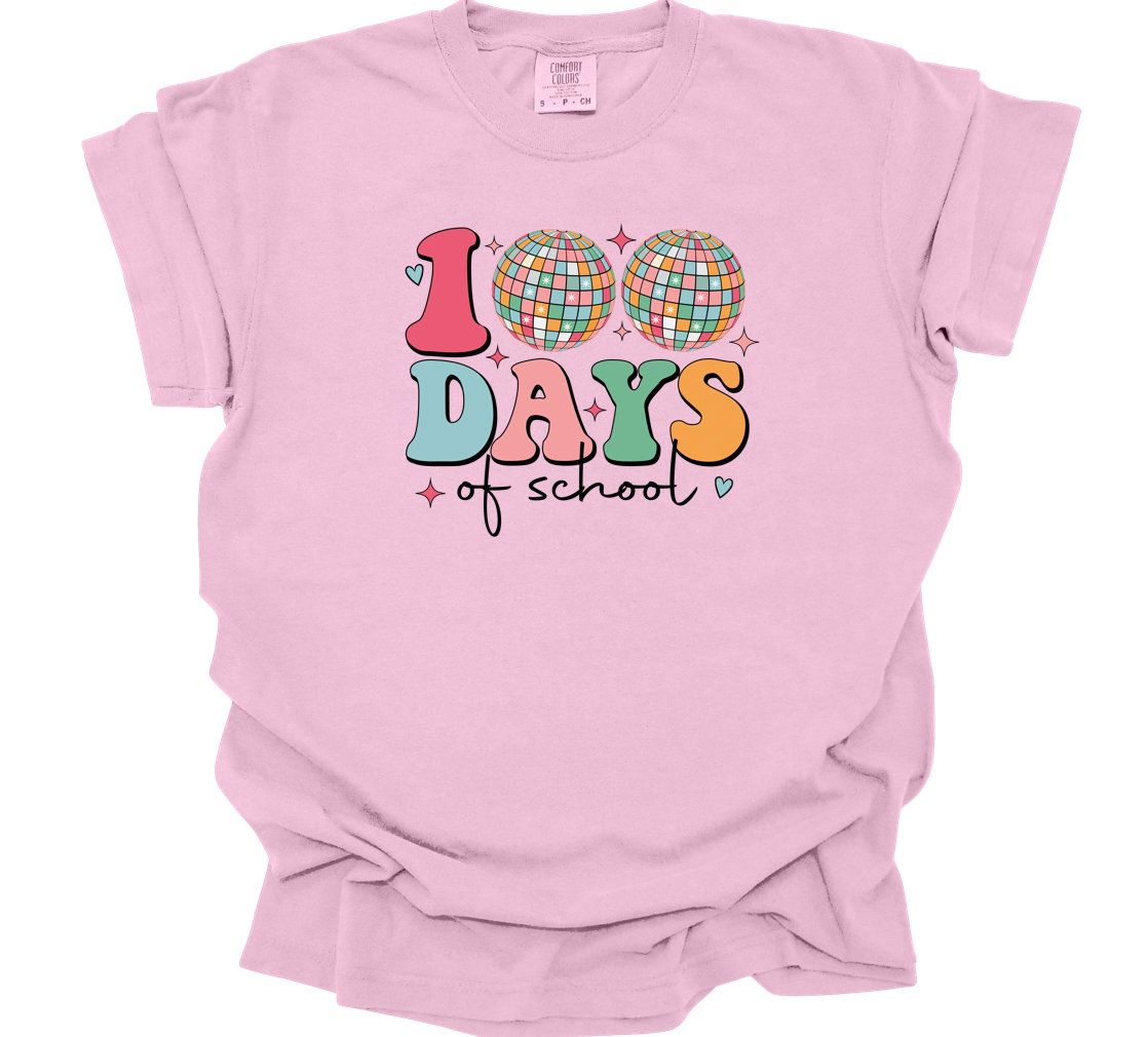 100th day disco balls | cherry blossom comfort color