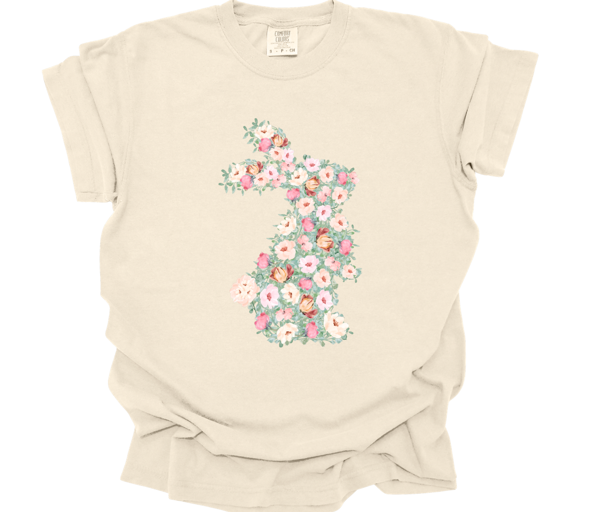 floral bunny | ivory