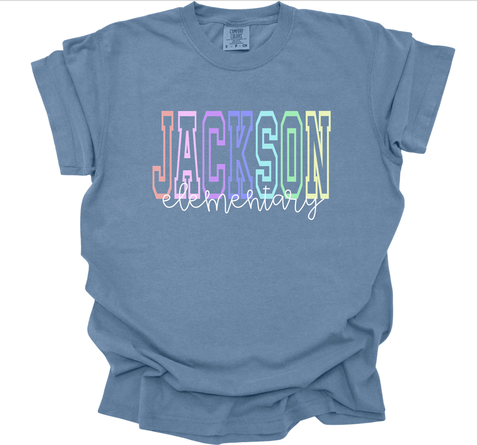 varsity jackson elementary | washed denim