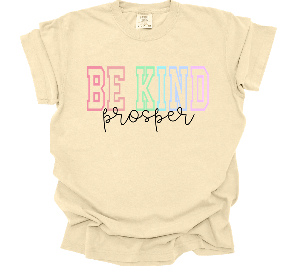 varsity be kind prosper, black | banana