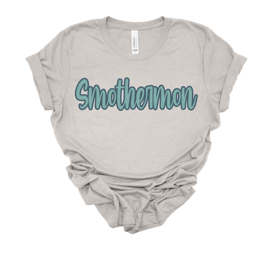 smothermon #3 | bella canvas heather cement