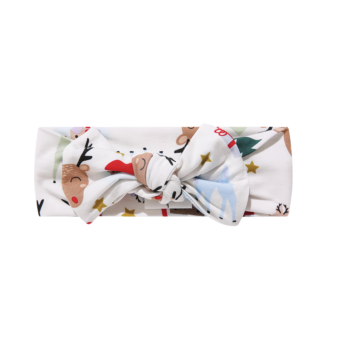 Santa and Friends Bamboo Bow | 0-12 month