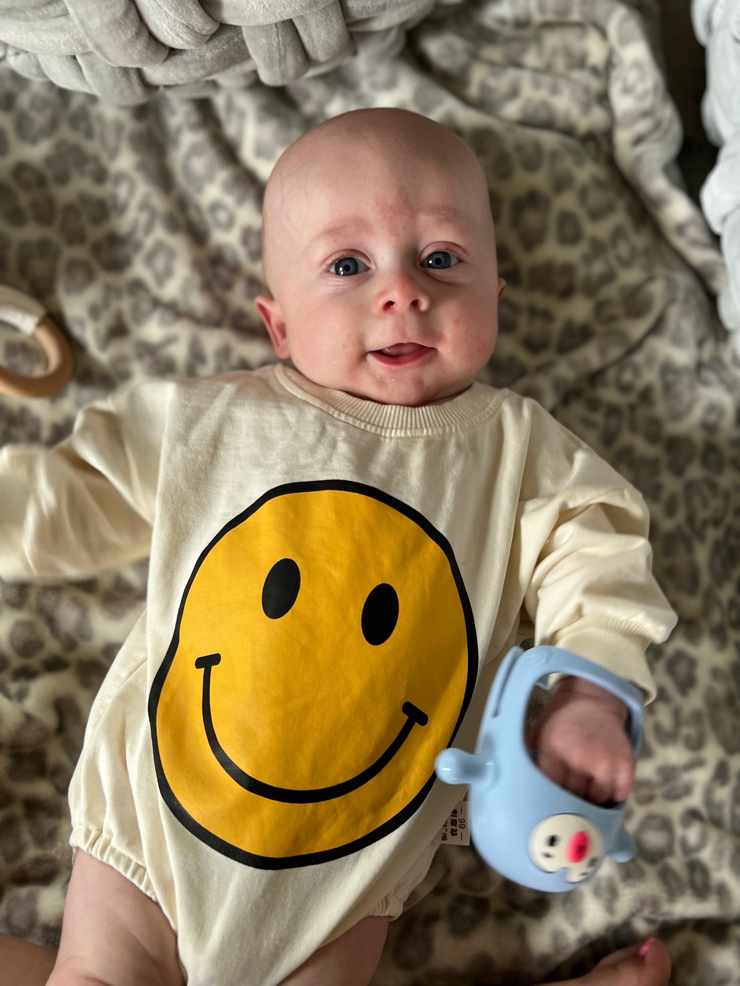 Smiley Face Bubble Romper