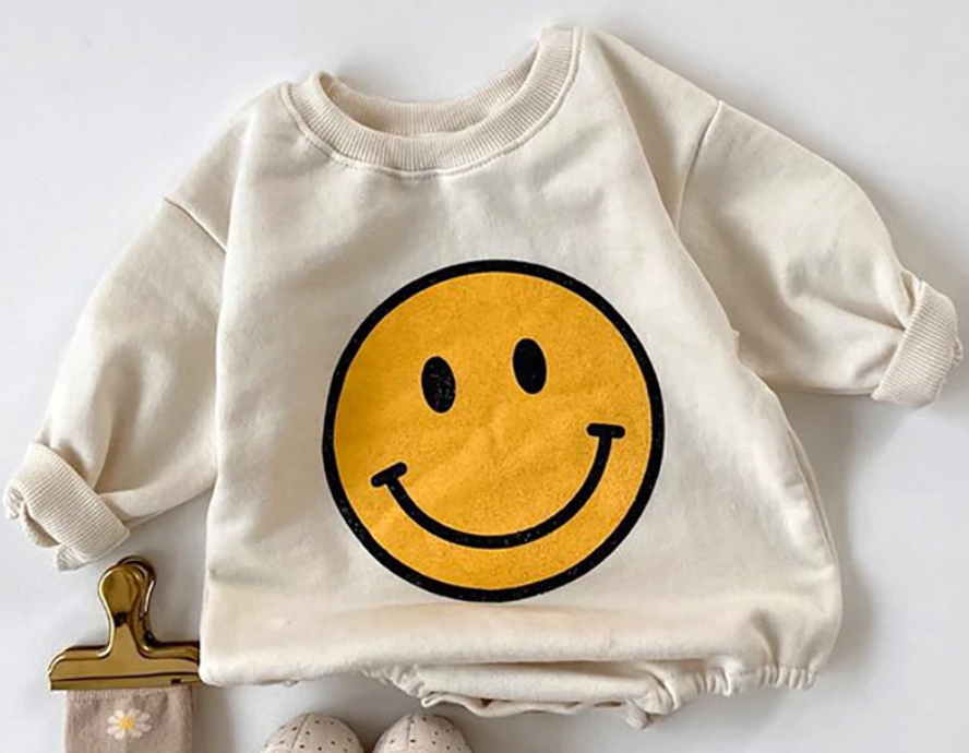 Smiley Face Bubble Romper