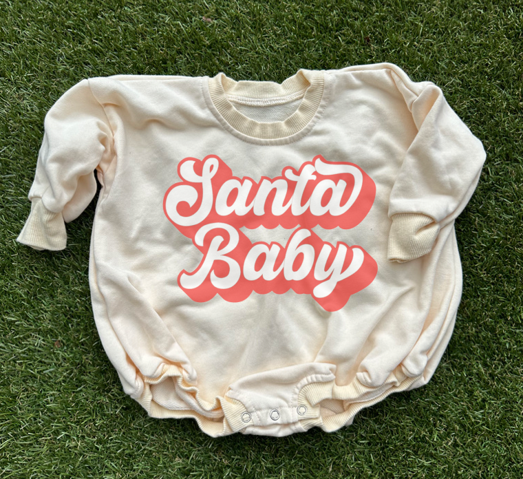 Santa Baby Bubble Romper