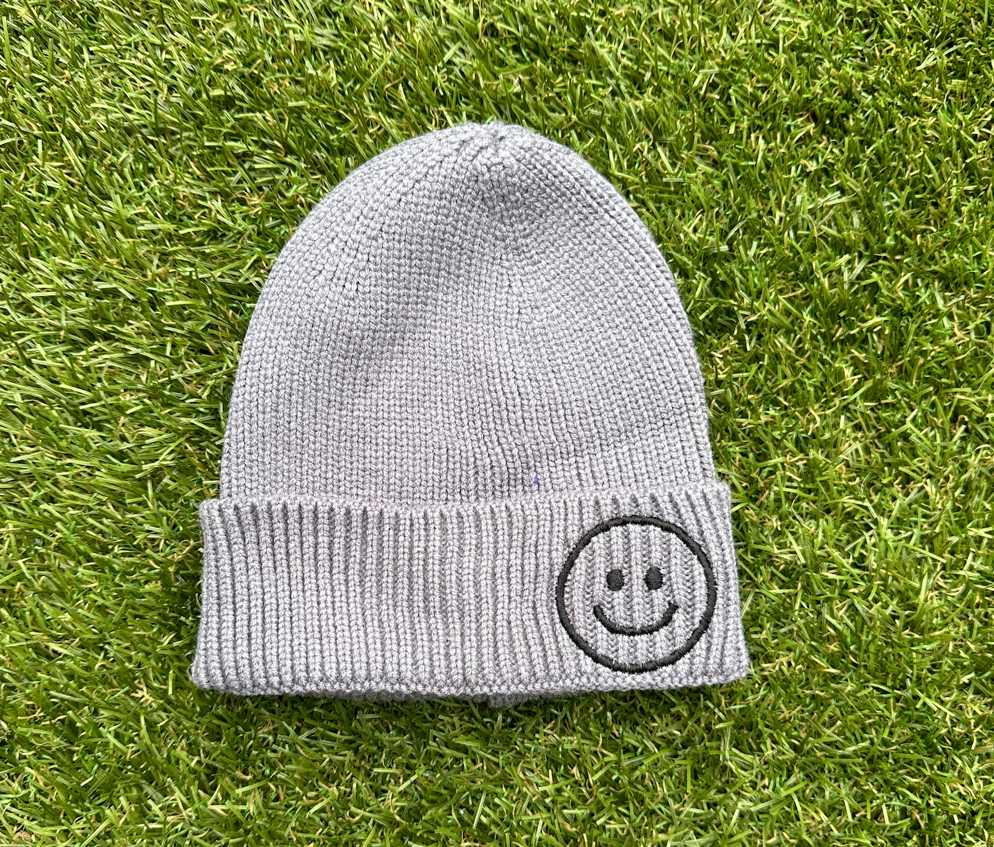 Smiley Beanie | Grey