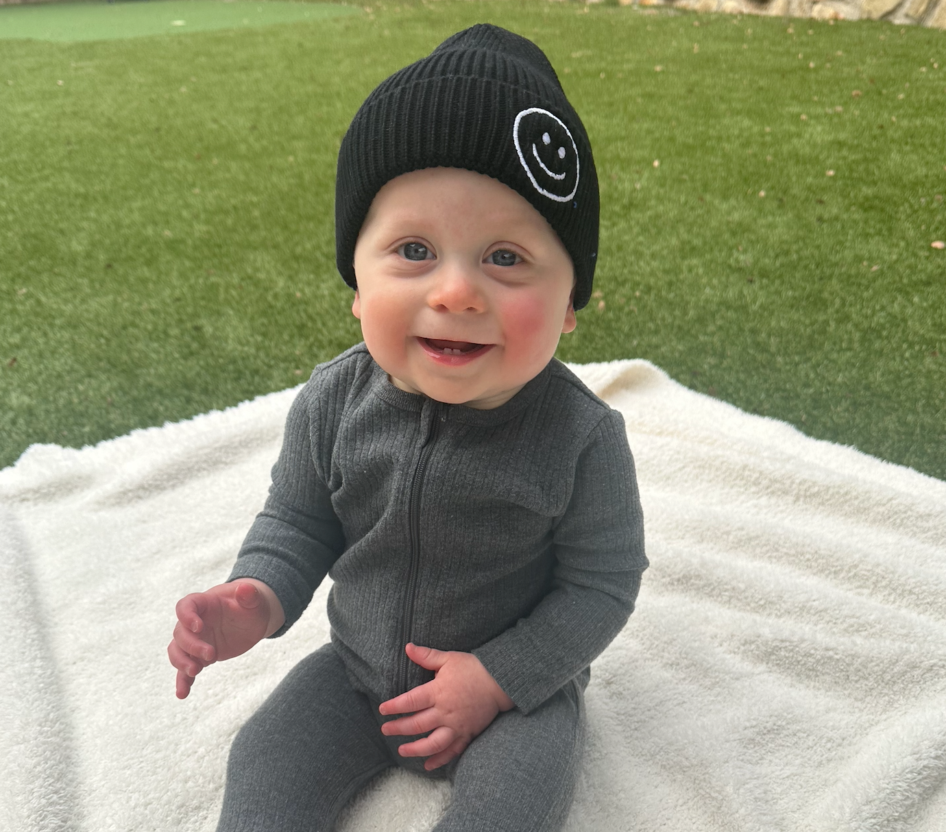 Smiley Beanie | Black