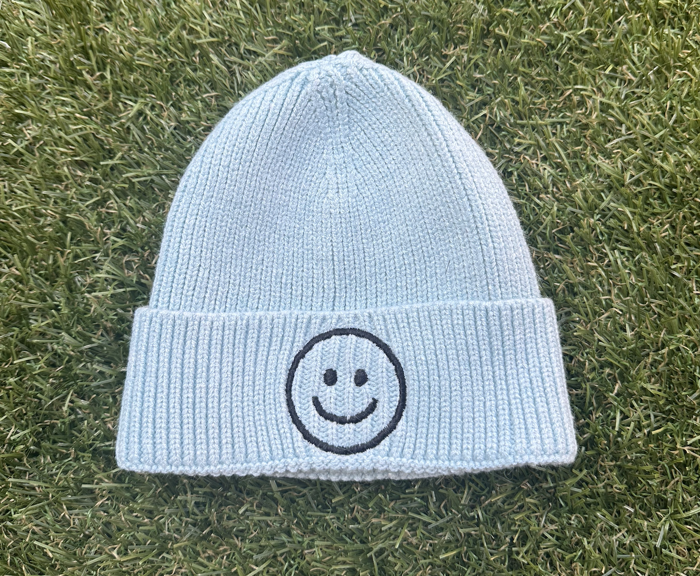 Smiley Beanie | Ice Blue