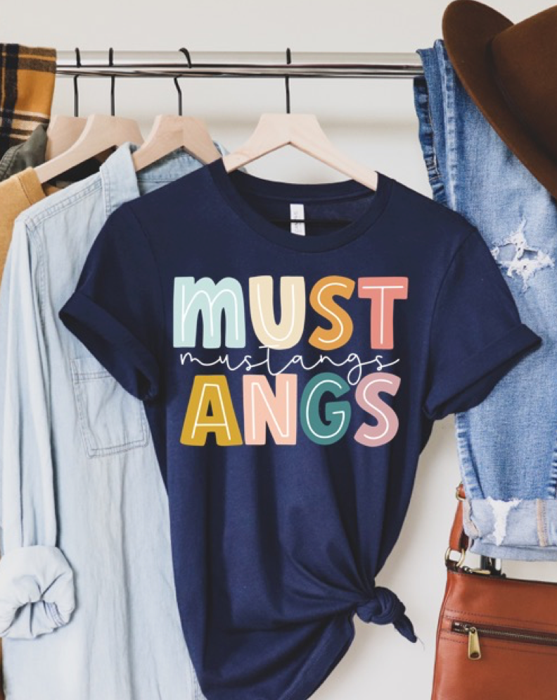 color block mustangs | adult