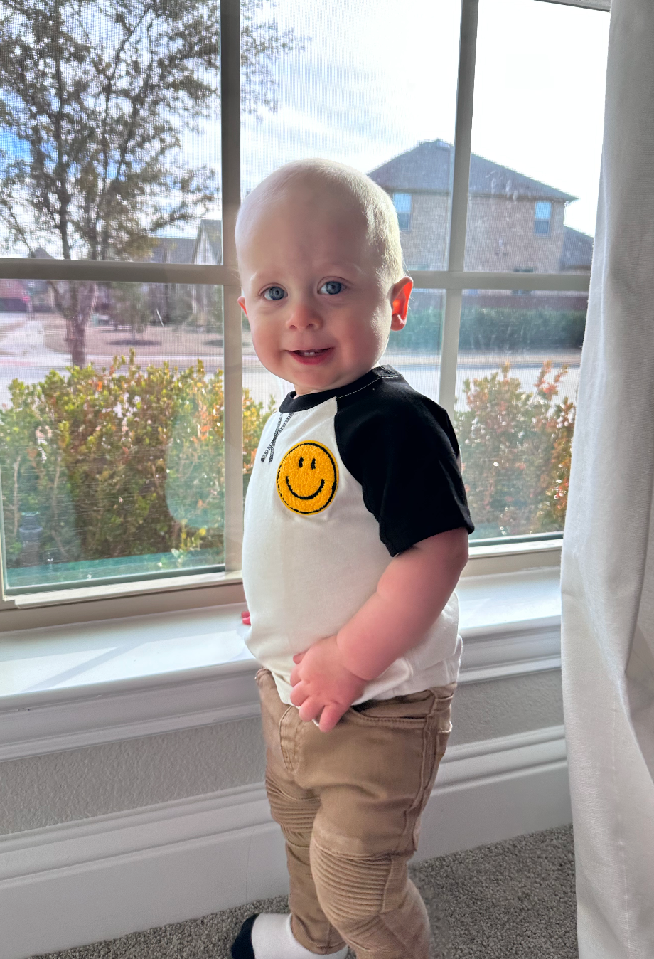 color block smiley tee | toddler