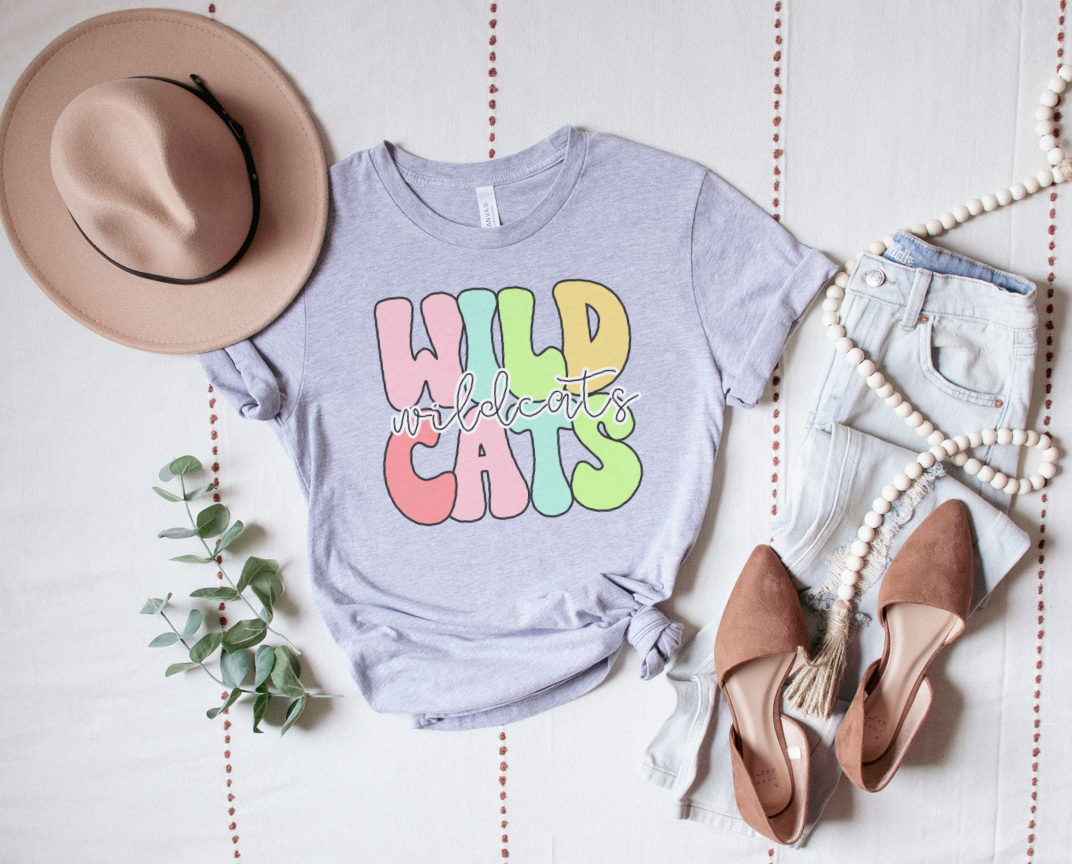 groovy bright wildcats | athletic heather