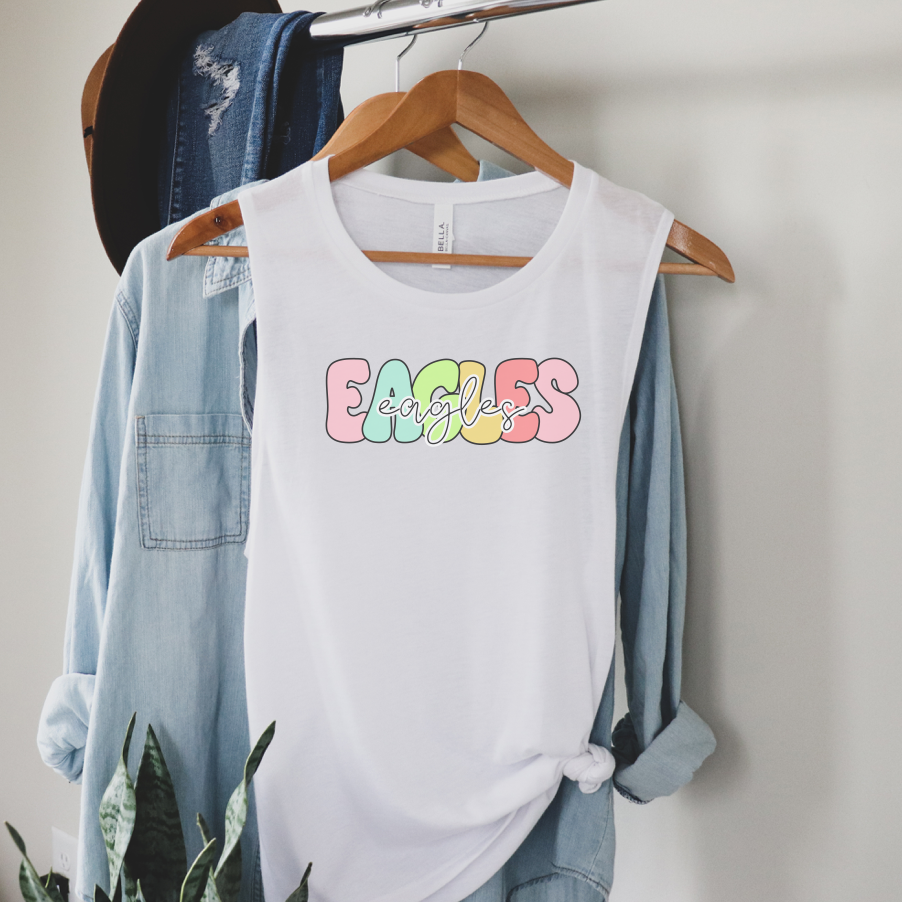groovy bright eagles | white