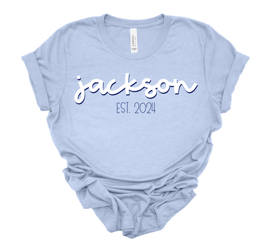 jackson staff shirt | heather blue