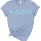 stacked blue hall stars | heather blue