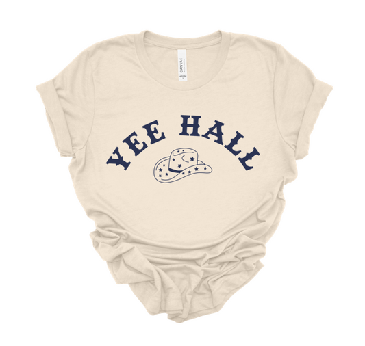 western yee Hall tee | heather oatmeal