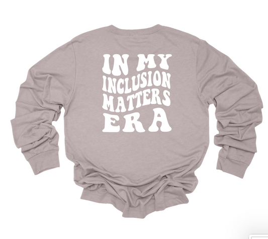 inclusion era | adult long sleeve | heather dusty pink