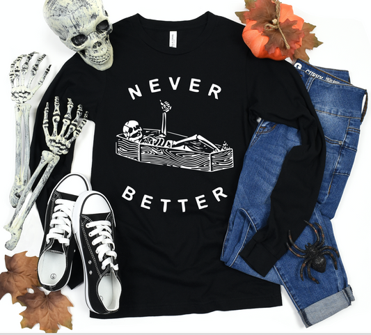 never better smelly tee | black