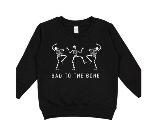 bad to the bone sweatshirt | black