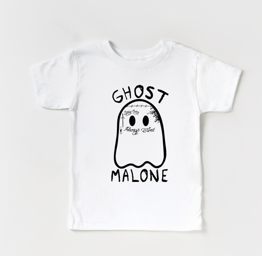 ghost malone tee | white