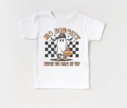 no diggity bout to bag it up tee | white