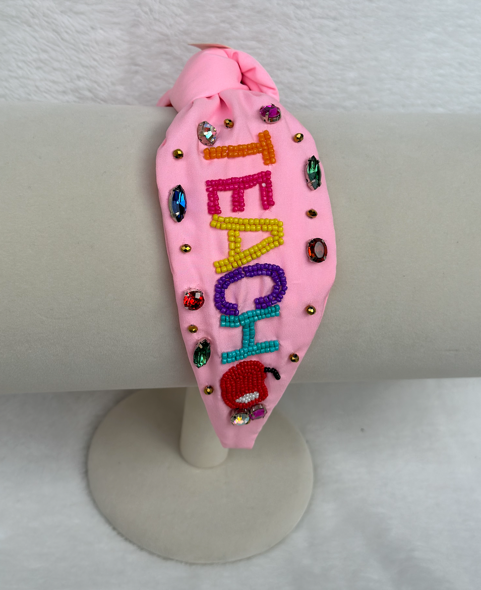 TEACH headband | pink