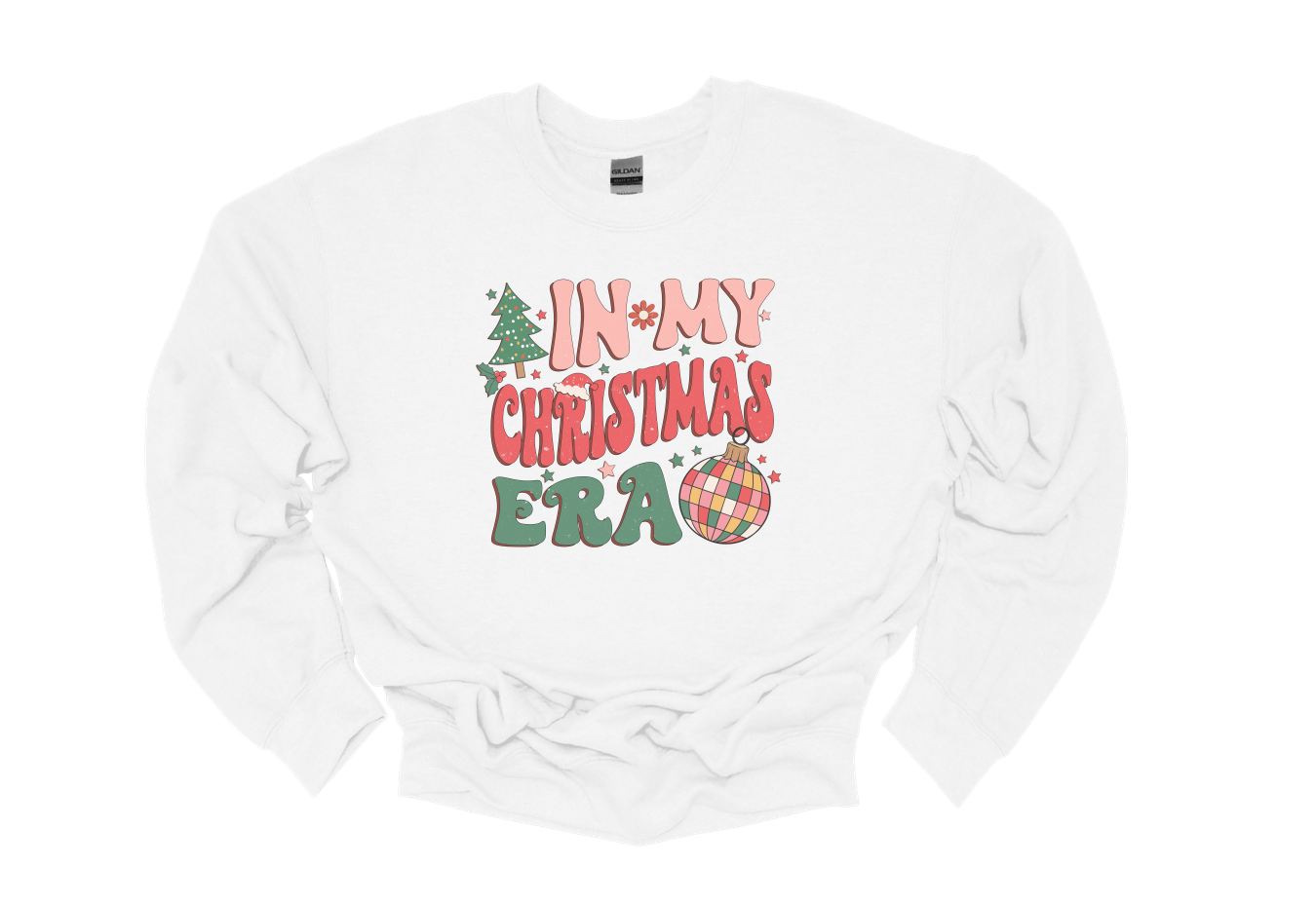 *youth* in my christmas era sweatshirt | white