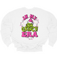 *youth* in my grinch era sweatshirt | white