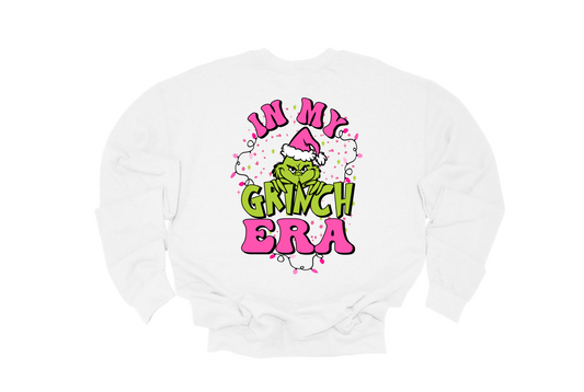 *youth* in my grinch era sweatshirt | white