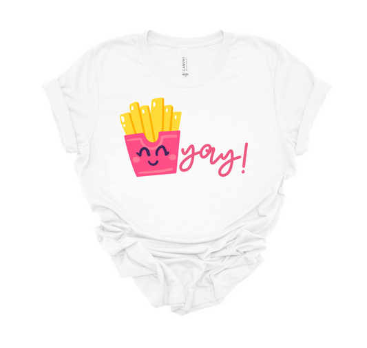 FRY yay! tee | white