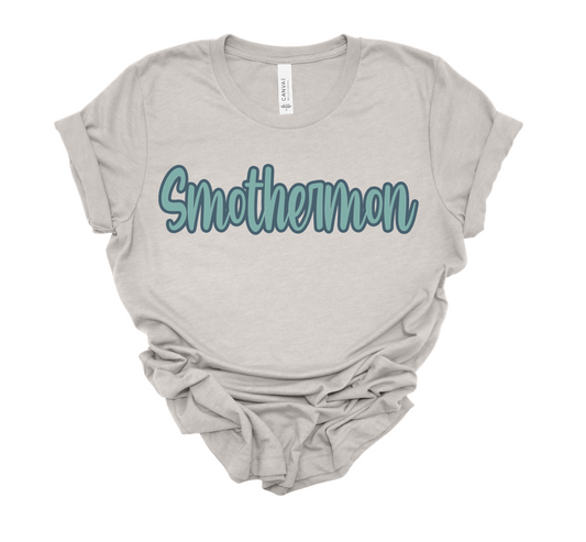 smothermon #3 | bella canvas heather cement